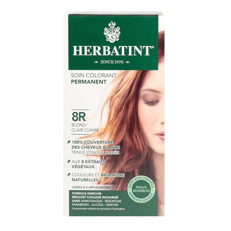 Soin colorant 8R blond clair cuivré