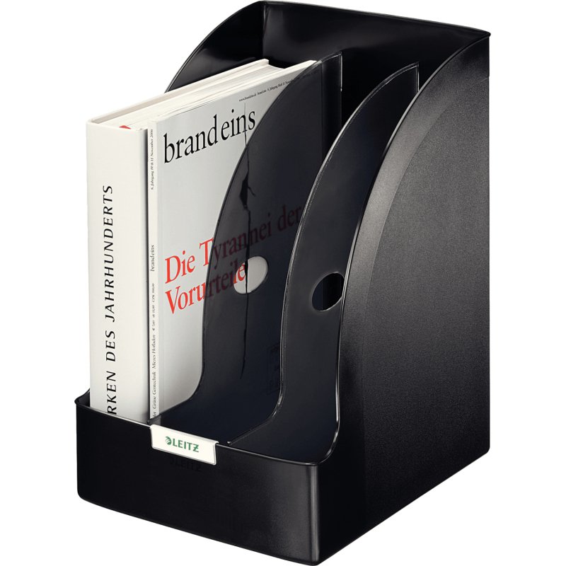 Porte-revue Plus Jumbo, format A4, polystyrène, noir