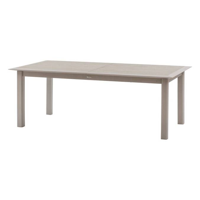 Table de jardin extensible ALLURE Effet bois grège & Avoine