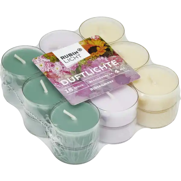 18er-Pack Duftlichte Blütenmeer
