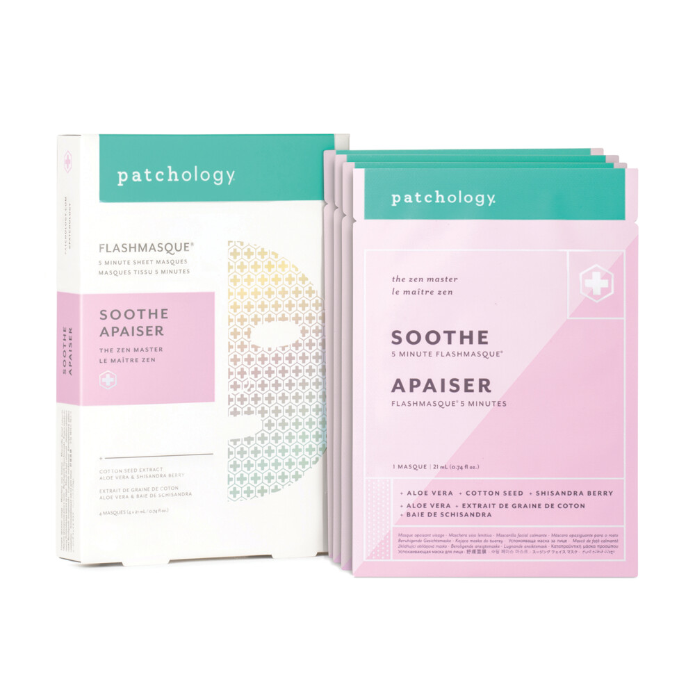 Patchology FlashMasque Sheetmasker 4-pack Soothe4 stuks