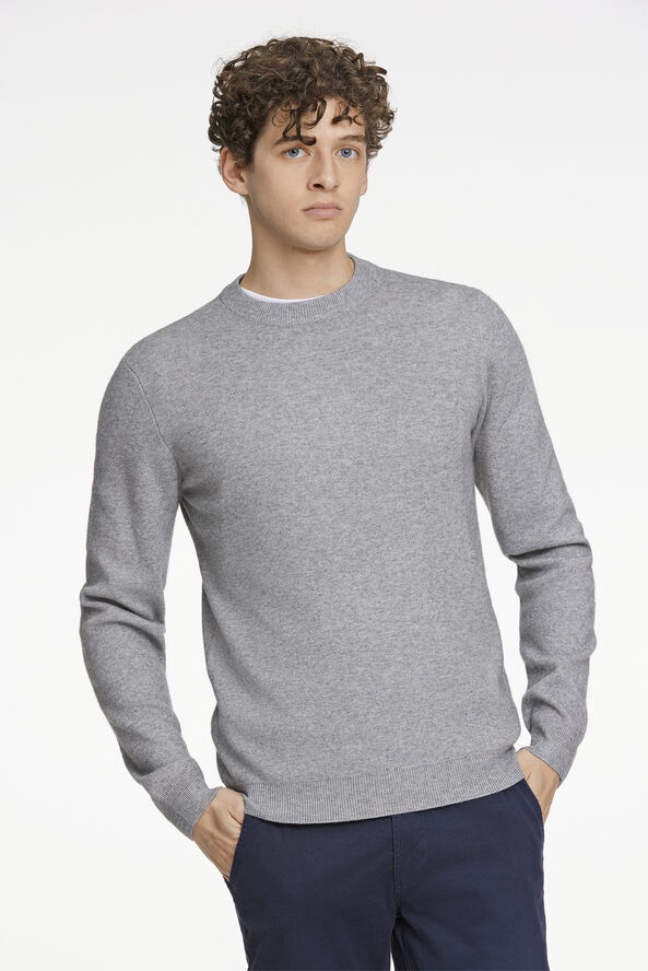 Lindbergh Ecovero o-neck knit Grå