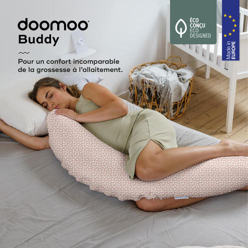 Coussin de maternité Doomoo Buddy Cloudy Pink - BABYMOOV