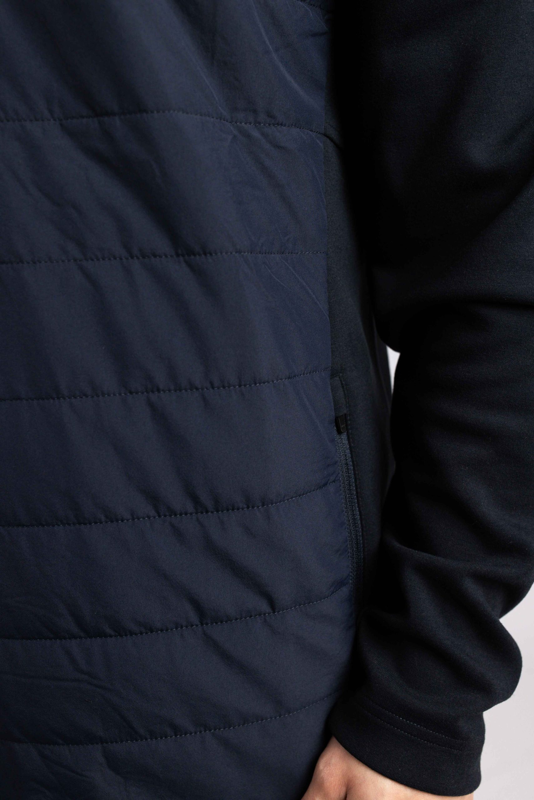 Lyle & Scott 1/4 Zip Baffle Quilted Jas Donkerblauw