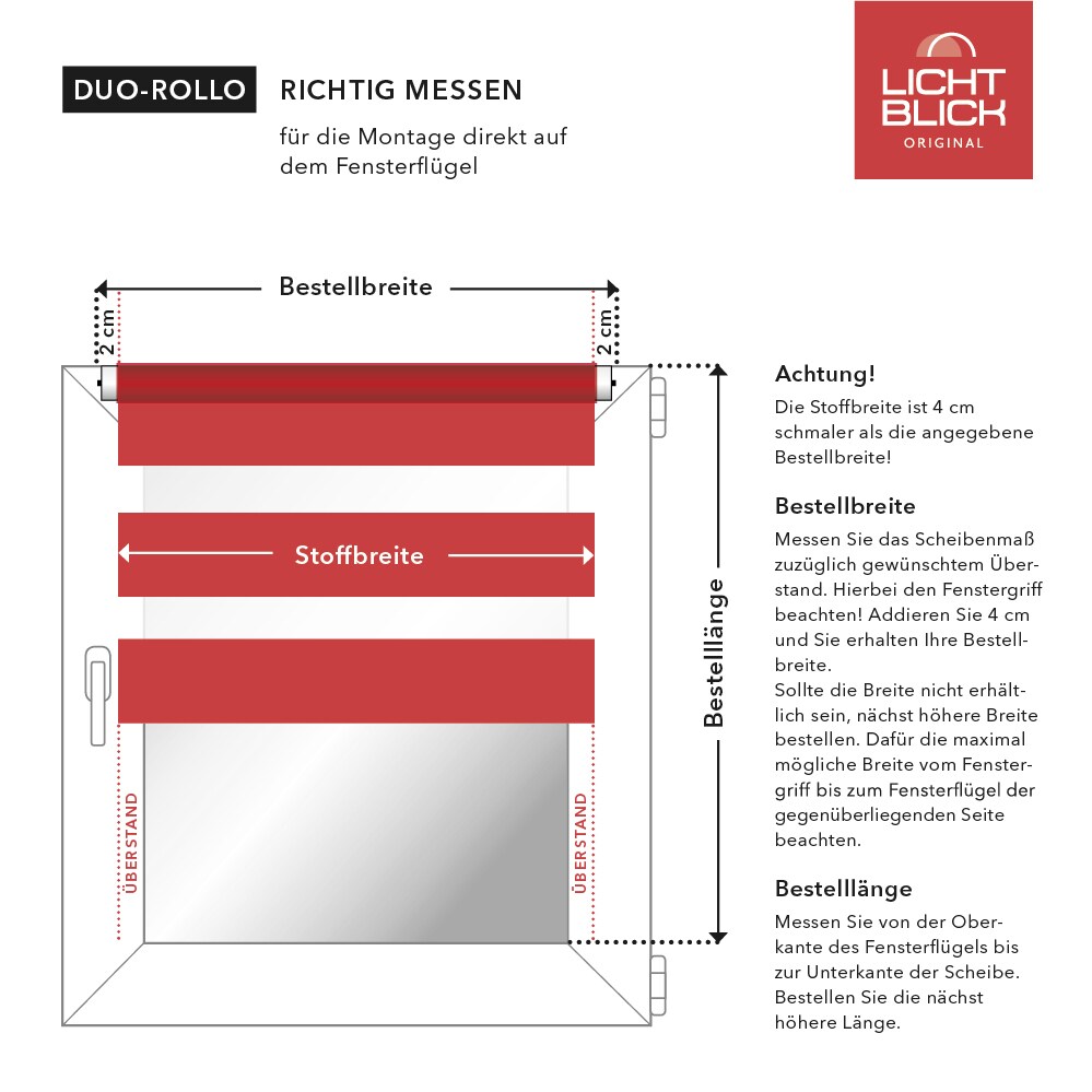 Lichtblick Duo Rollo Klemmfix, ohne Bohren, blickdicht, Birds - Grün Pink