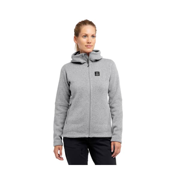 Veste polaire ski rando HAGLÖFS SWOOK HOOD WOMEN CONCRETE