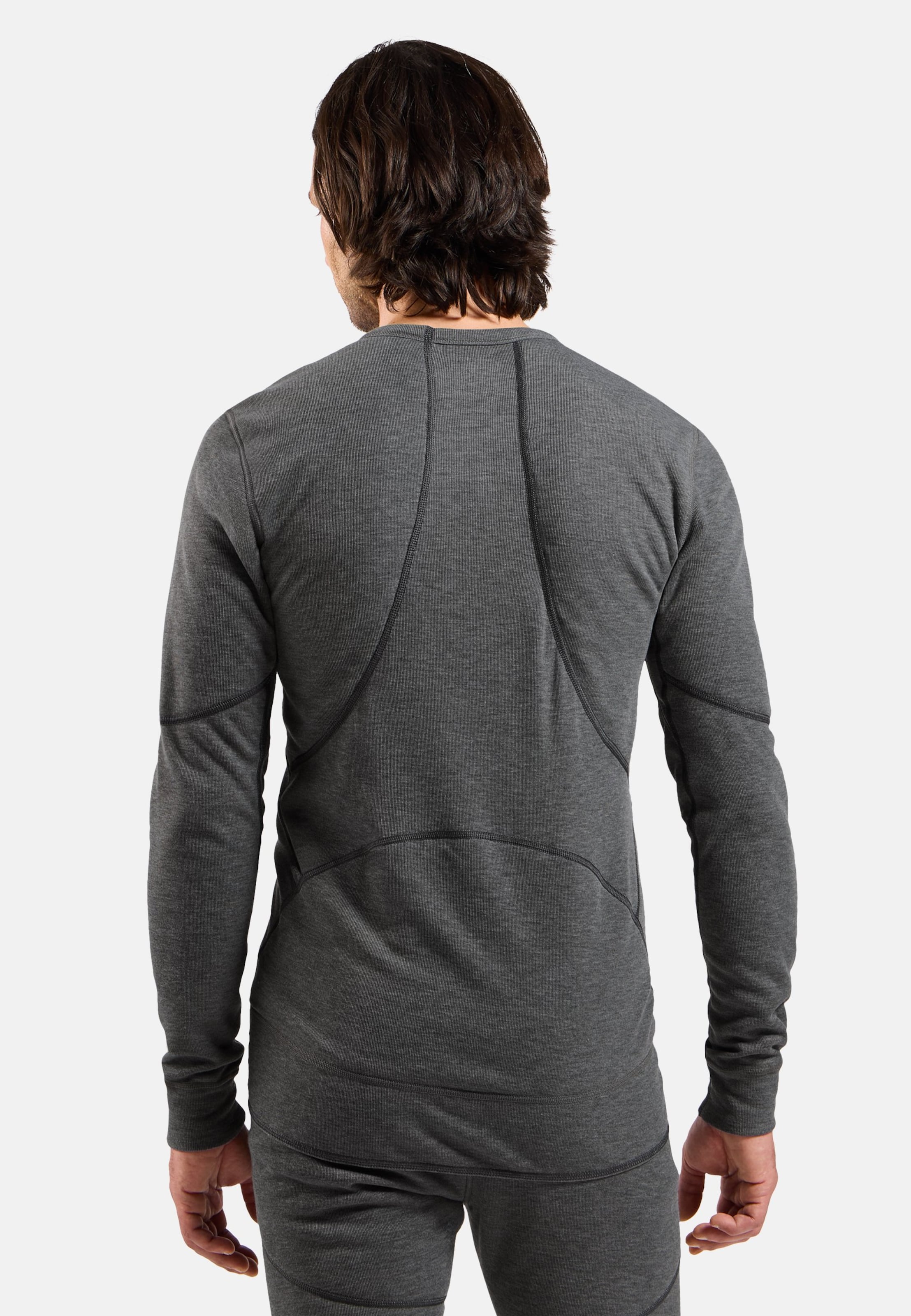 Active X-Warm Base Layer Langarmshirt in odlo steel grey melange