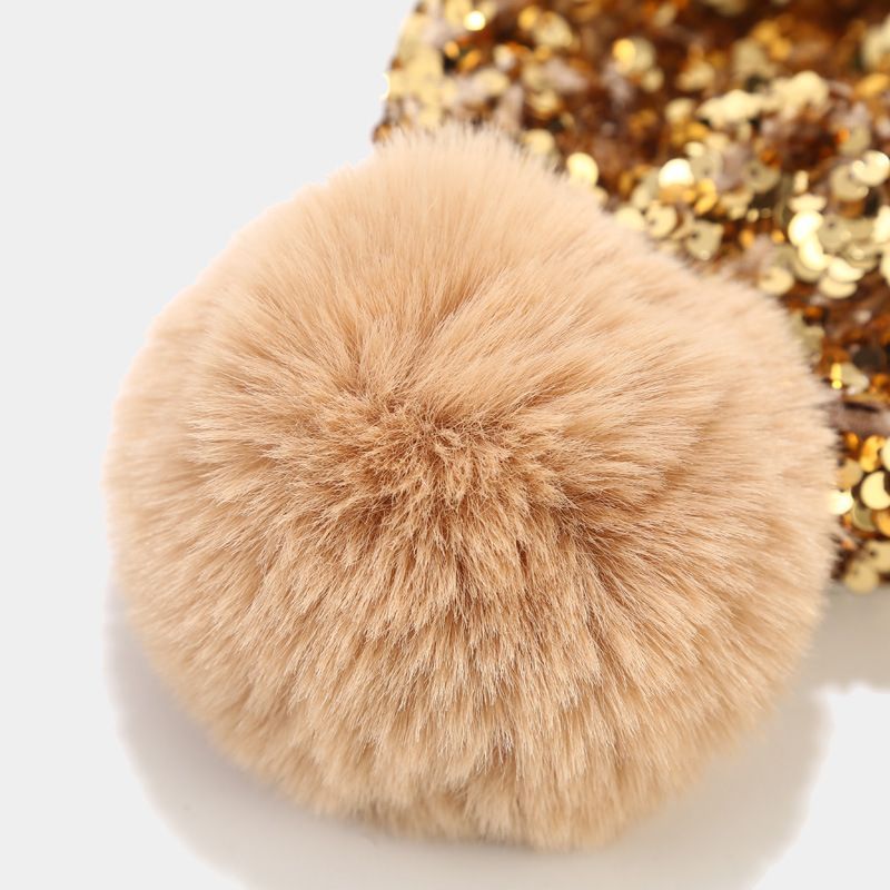 KOKOBOLA - Gebreide muts met pompons en pailletten