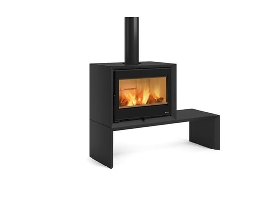 NORDICA EXTRAFLAME - Poêle à bois dante - 8,8 kw - rdt: 85,5% - b. 30 cm - acier...