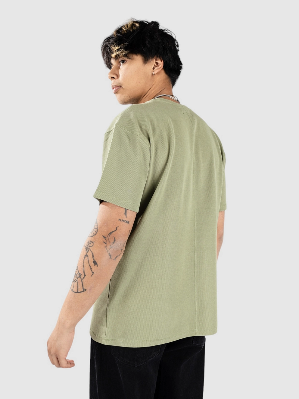 Fat Moose Christopher Structured T-Shirt dusty green