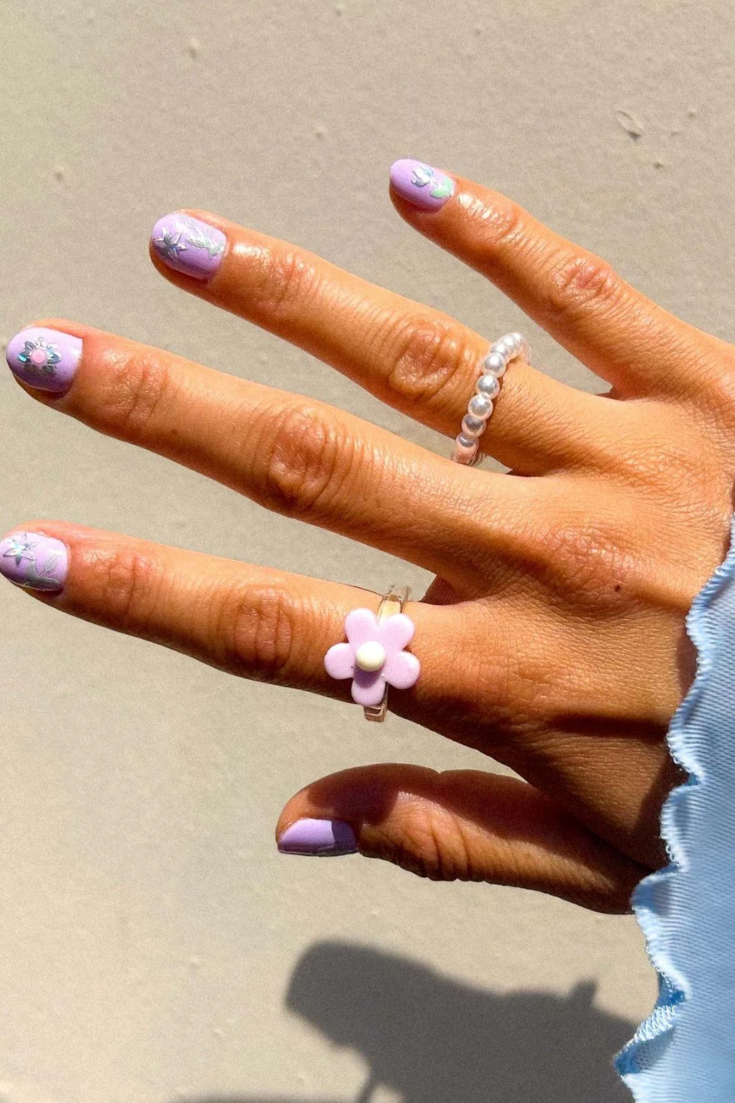 Le Mini Macaron Mini Nail Art electric bouquet