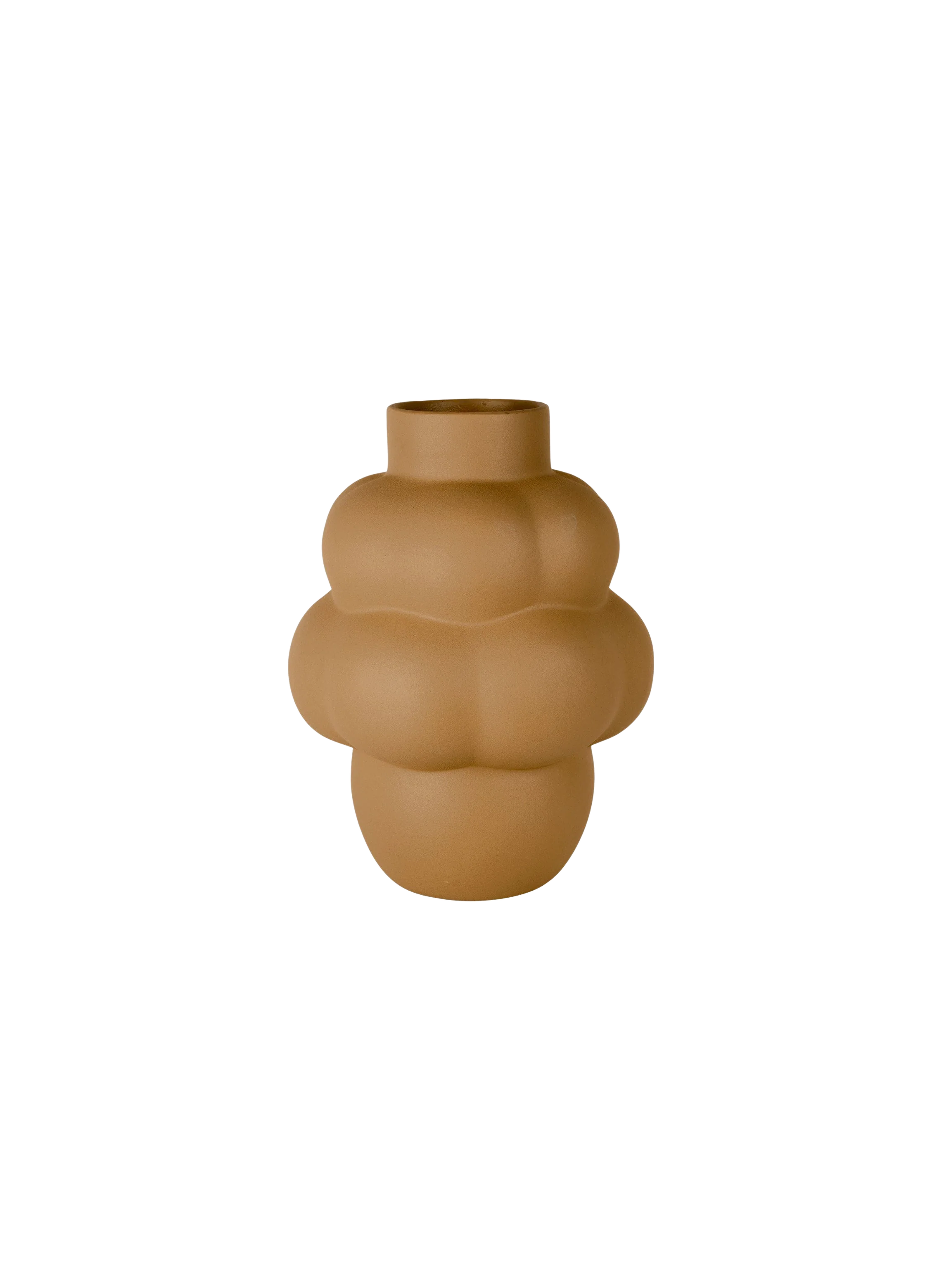 Louise Roe  Balloon Vase #04, Petit Sanded Ocker - H:18