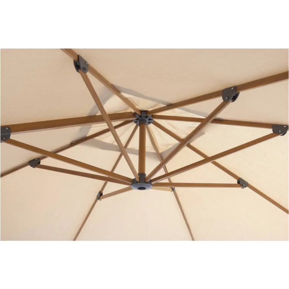 Zweefparasol Nancy - taupe - 300x300 cm