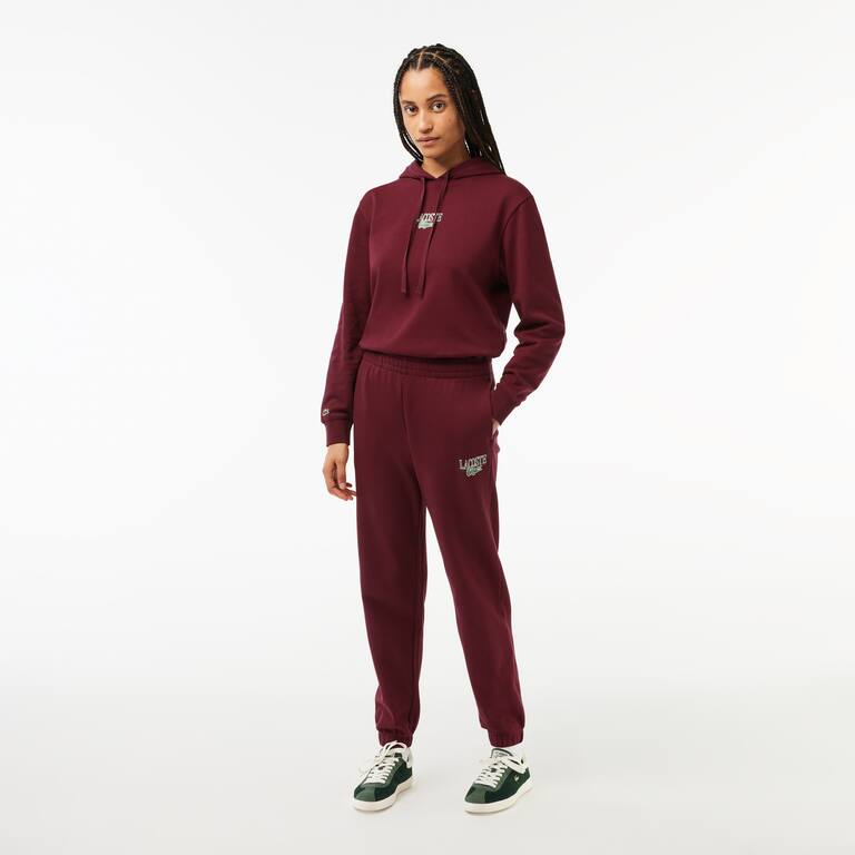 Pantalon de survêtement Jogger imprimé Lacoste Pantalons de survêtement - Rouge - Lacoste - Femme