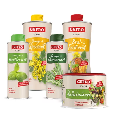 Omega-3-Quartett: 4 x Omega-3 Öle + Salatwürze gratis