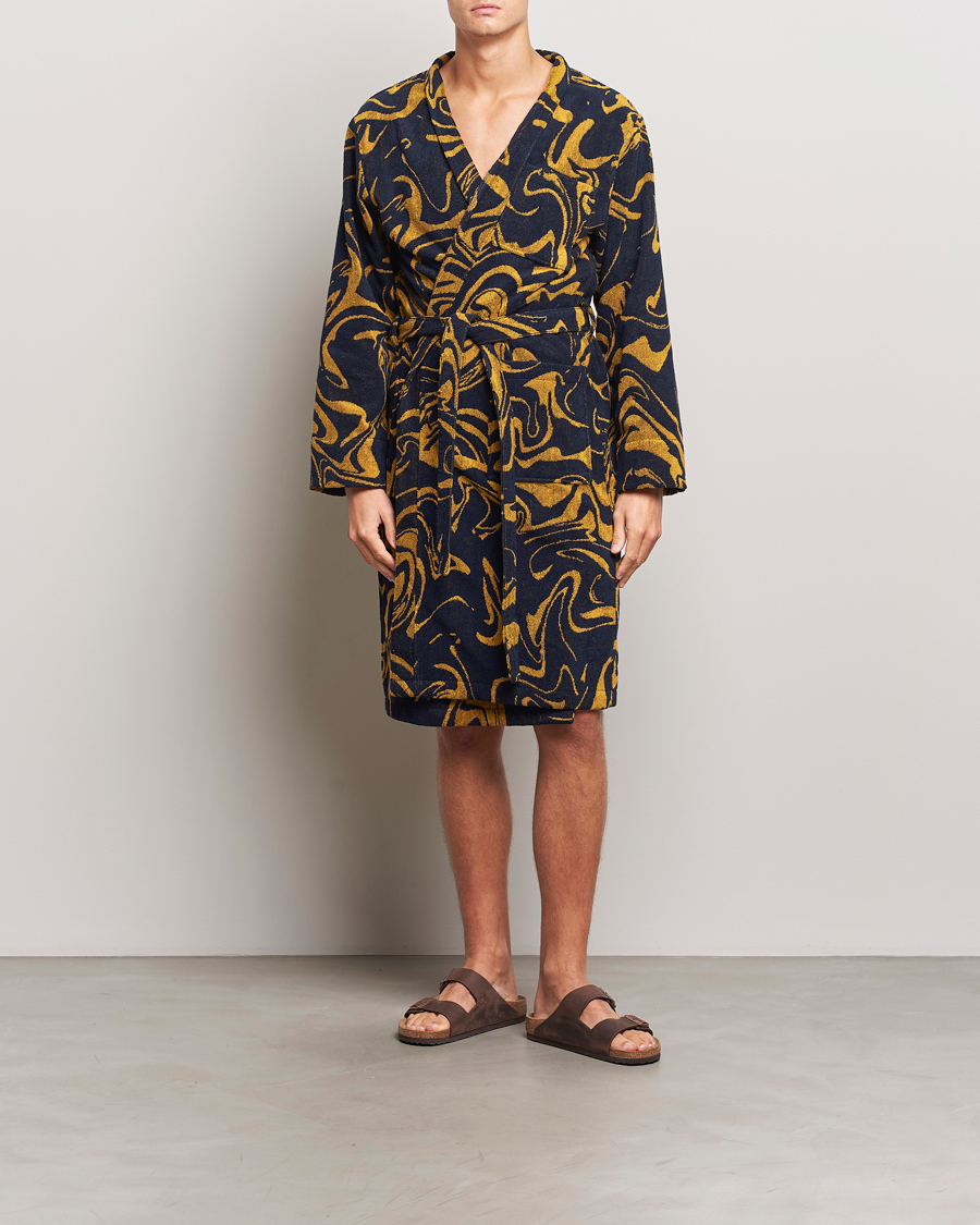 OAS Marble Robe Black/Yellow