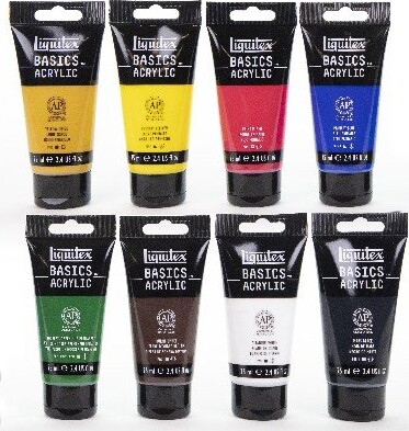 Liquitex - Akrylmaling Sæt Med 8 Farver - 75 ML