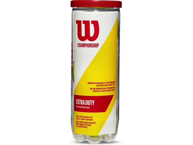 Wilson Tennisball Champ XD 3er-Pack Dose mit 3 Bällen