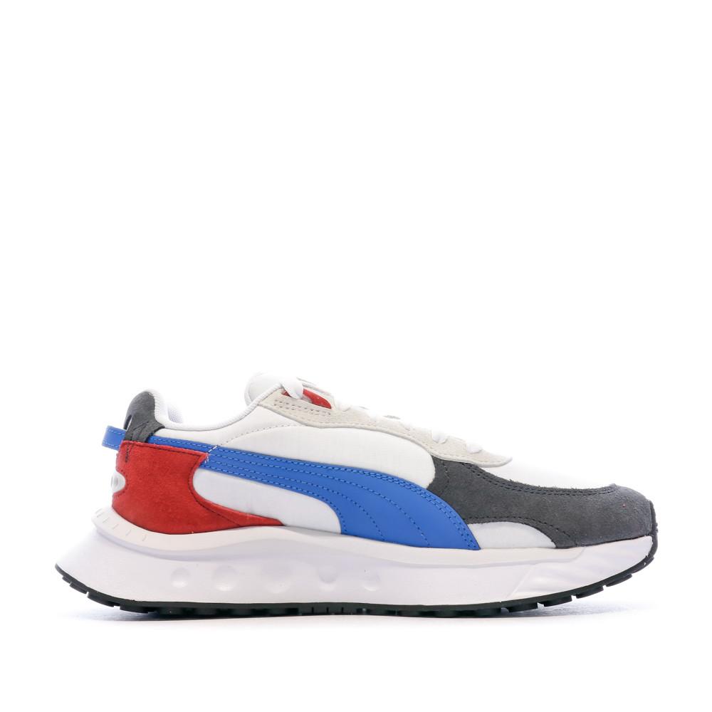 Puma Basket Blanche/Rouge Garçon Puma Wild Rider