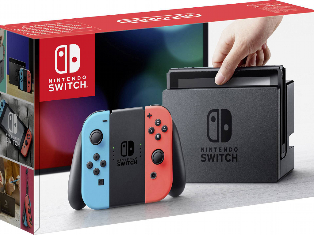CONSOLA NINTENDO SWITCH AZUL VERMELHO NEON