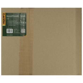 Kleurstaal lattenwand Decowall Acoustic zwart 18x30cm
