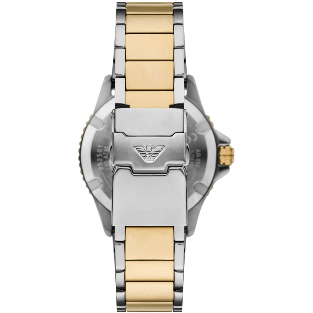 Emporio Armani Diver World Explorer Solar Bicolor / Blau