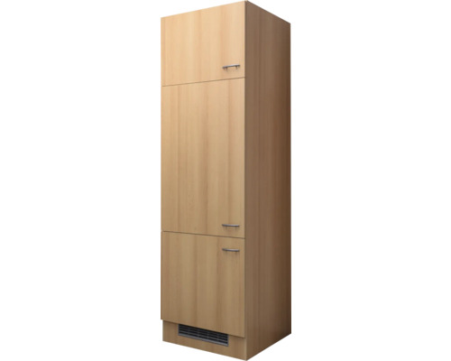 Flex Well koelkast ombouwkast voor 88cm inbouwkoelkast Nano, BxDxH 60 x 57 x 200 cm, beuken mat, gedemonteerd, scharnier omkeerbaar (links of rechts te monteren)