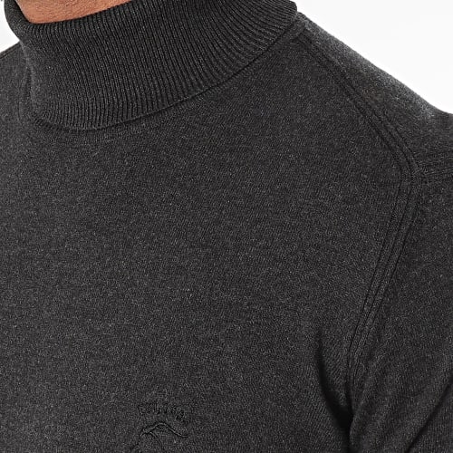 Pull Col Montant Van Paul Gris Anthracite