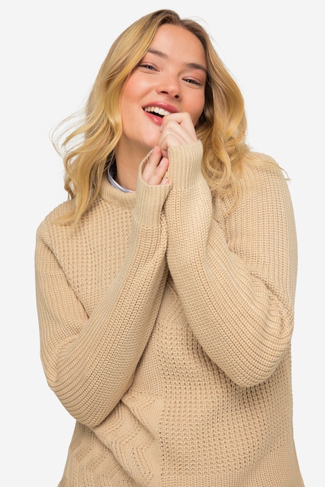 Pullover, Patch-Look