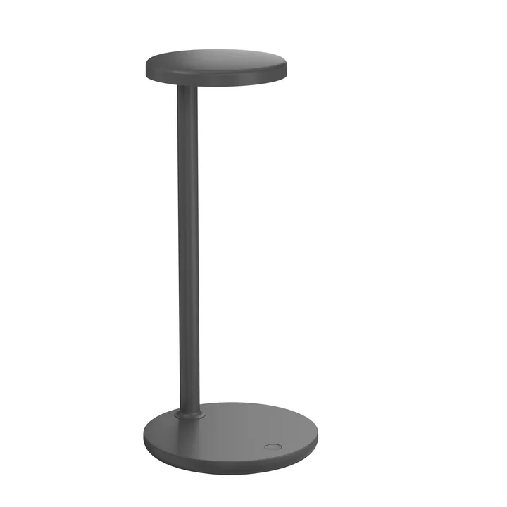 Flos - Oblique LED Tischleuchte, H 35 cm, anthrazit
