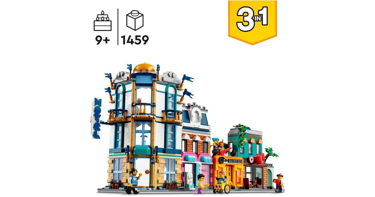 LEGO Creator 3-in-1 - Hoofdstraat Constructiespeelgoed  (31141)