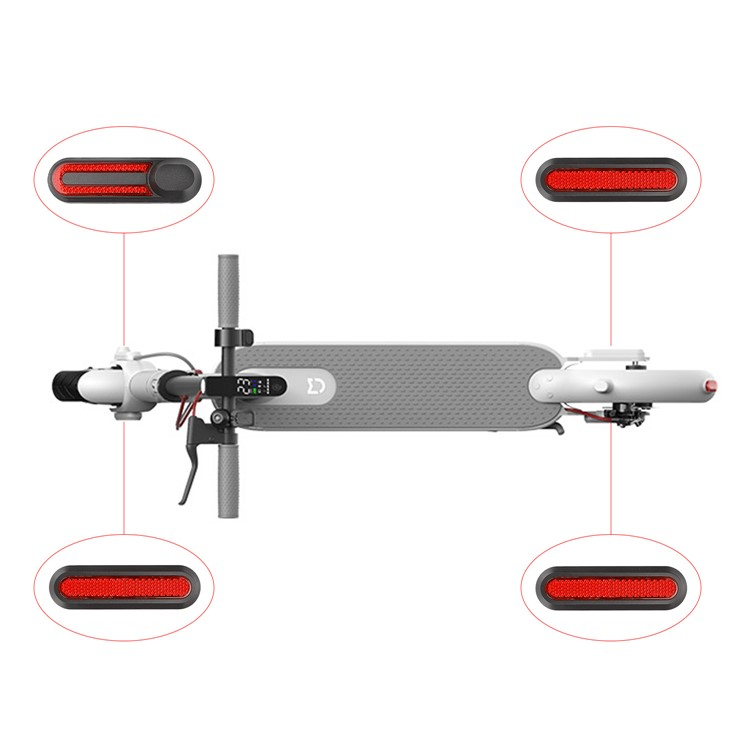 (4er Set) Reflektor Ersatzteil für Xiaomi Elektro Scooter M365 / Pro / 1S / Pro2 - Rot