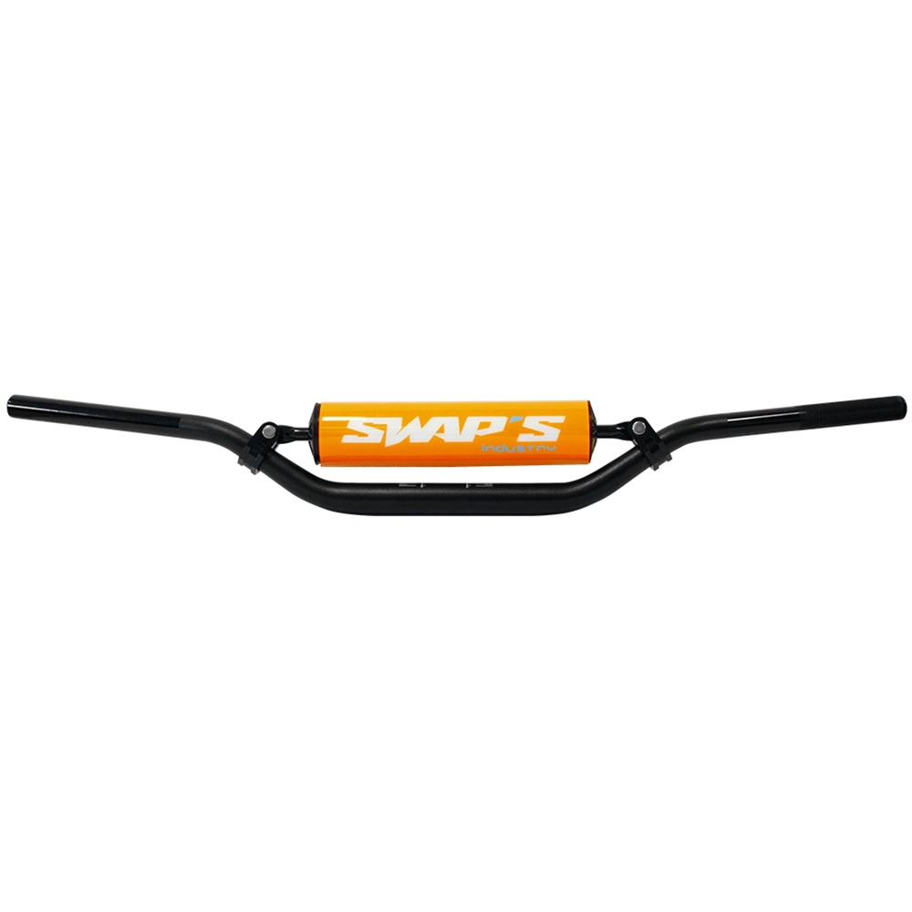 Swaps - Guidon GUIMT70-8 avec Barre de Renfort - Ø 28.6mm Noir Mat / Orange