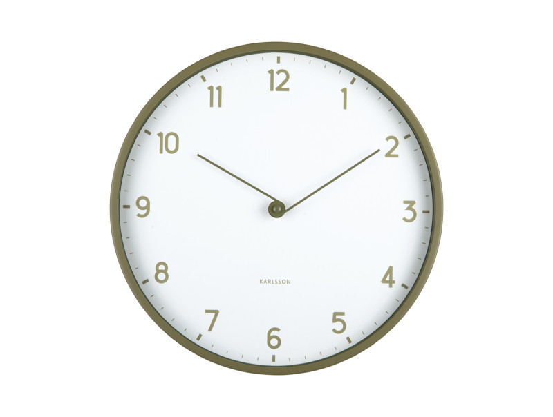 Wall Clock Sencillez KA6057GR Tea green