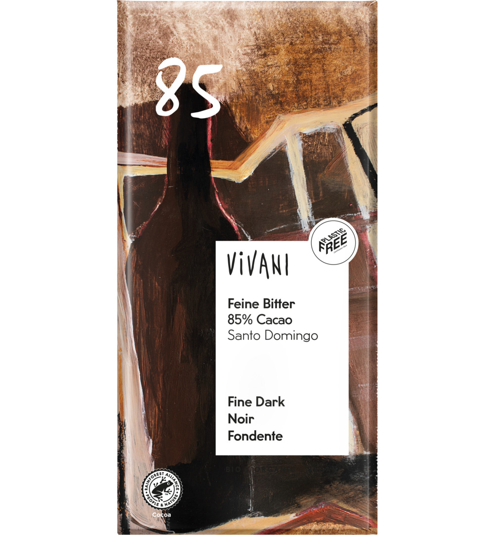 Vivani Chocolade Puur Delicaat 85% Santo Domingo Bio (100 gr)