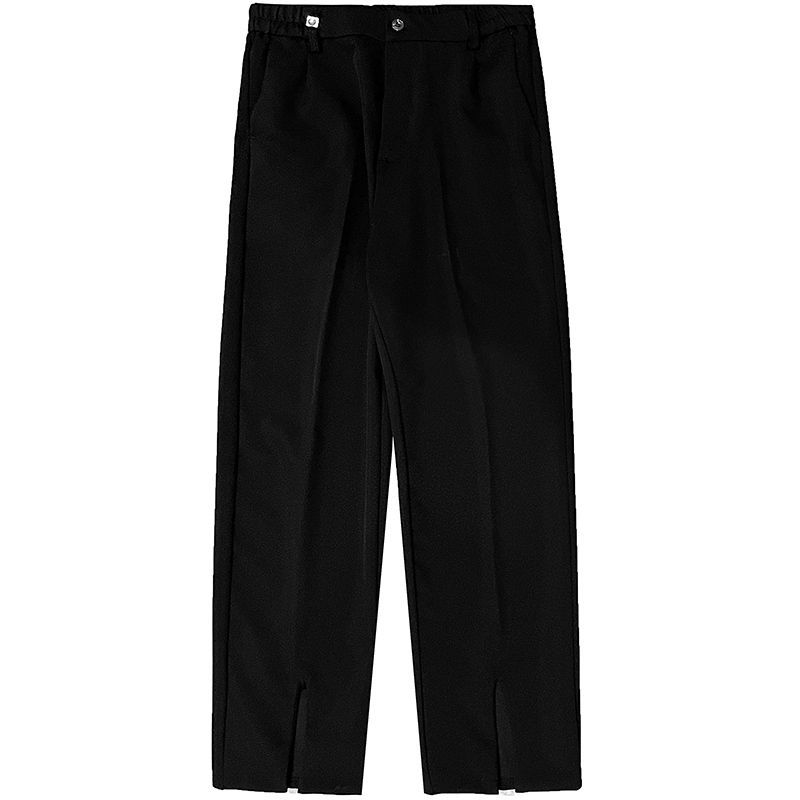 Whyessa - Rechte cropped broek met split