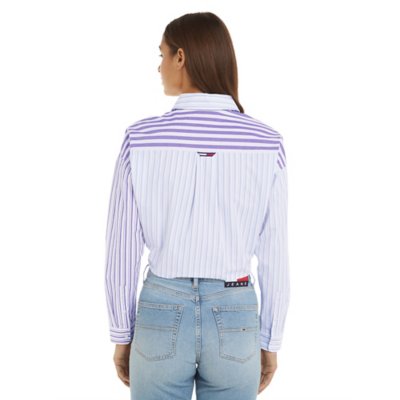 Chemise à manches longues femme Tjw Cblk Stripe Tie Front TOMMY HILFIGER