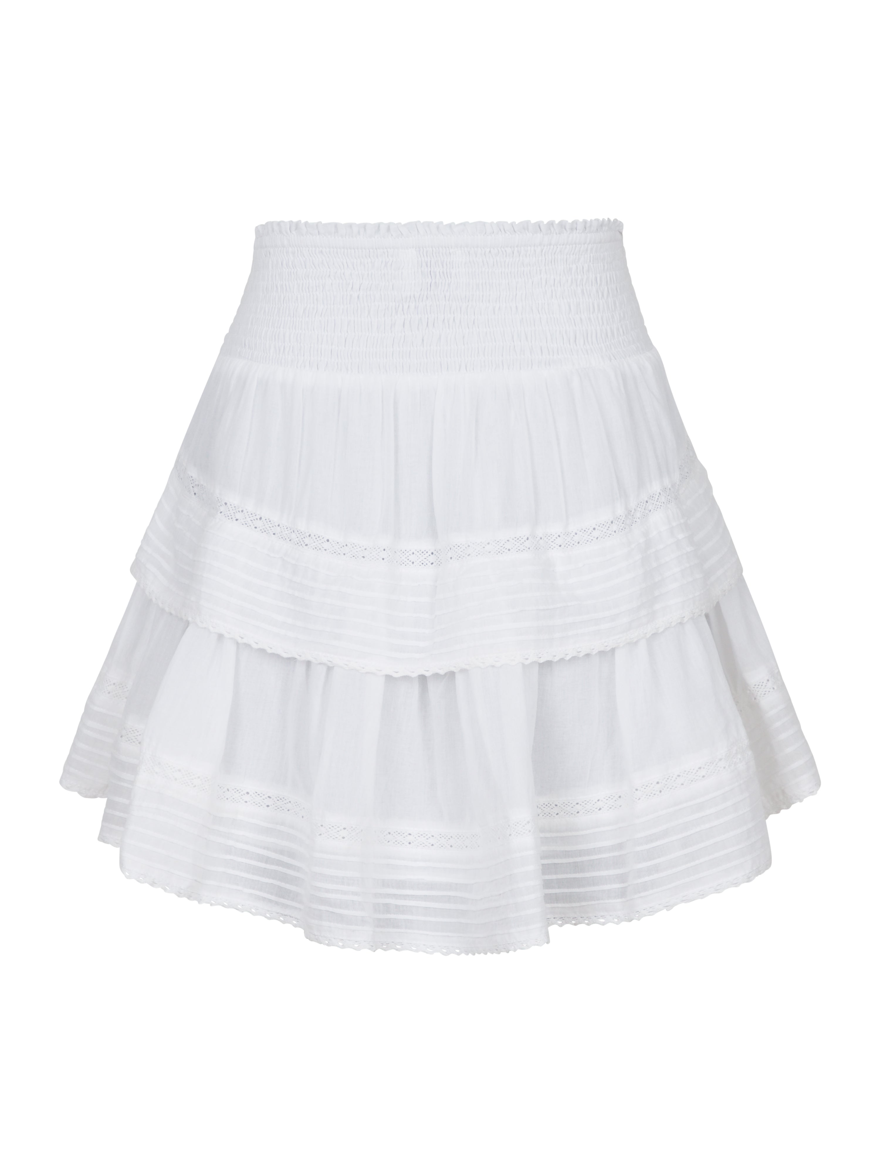 Neo Noir  Kenia S Voile nederdel - Hvid