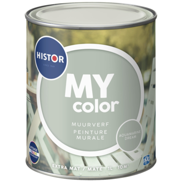 Histor My Color muurverf extra mat aqua dream 1 liter