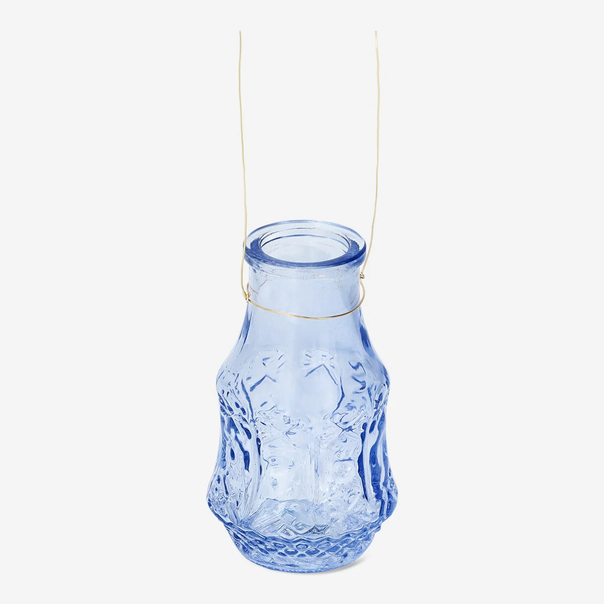 Mini blå glasvase