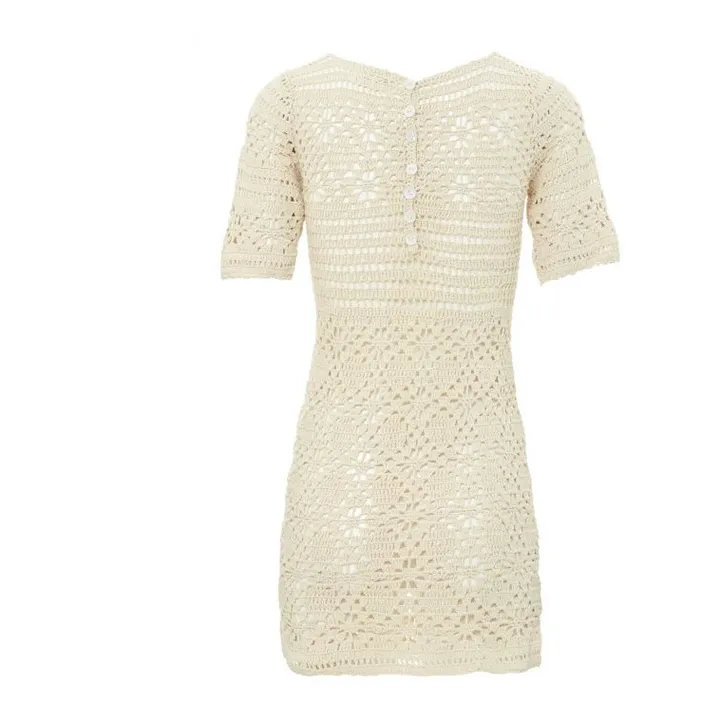 She Made Me Robe Edith Crochet | Ivoire
