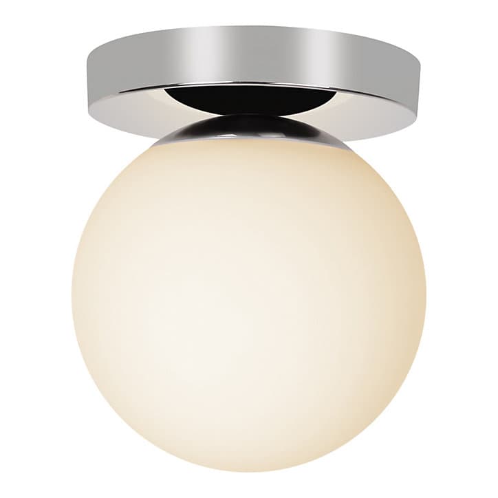 Plafonnier de salle de bain Dorres E14 40W IP44 Ø16cm GoodHome argent