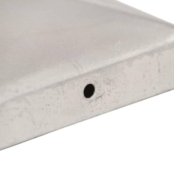 vidaXL Gjerdestolpehatter pyramide 6 stk galvanisert metall 91x91 mm
