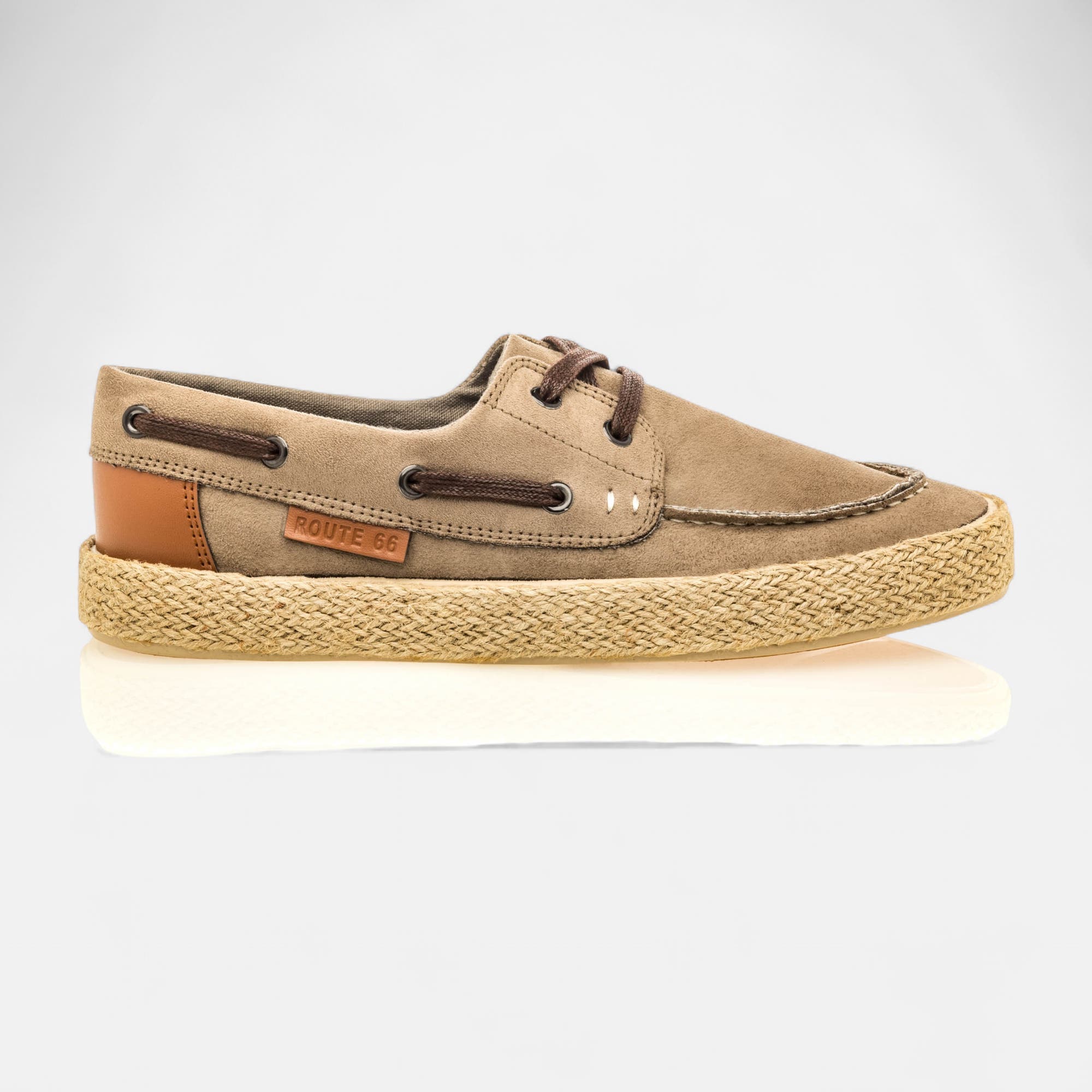 Chaussures bateau Homme taupe