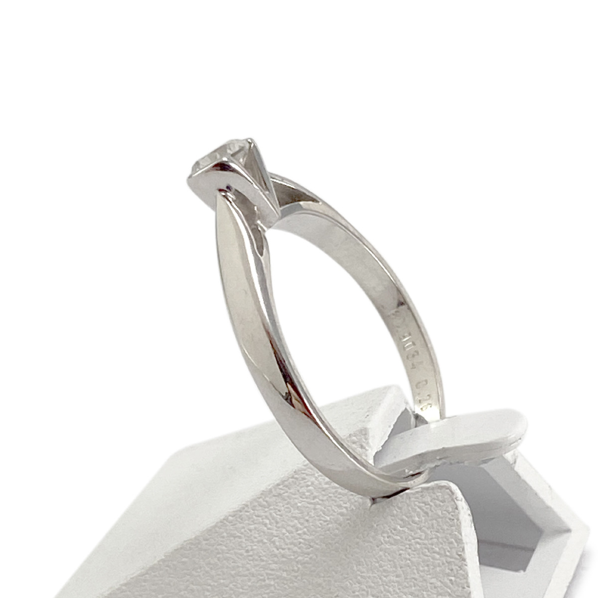 Solitaire d'occasion or 750 blanc diamant séduction
