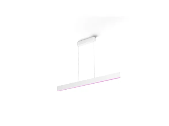 Philips Hue White and Color Ambiance Ensis - Vedhængslampe - LED x 2 - 79 W (tilsvarende 175 W) - klasse G - 16 millioner farver/varmt til køligt hvidt lys - 2000-6500 K - hvid