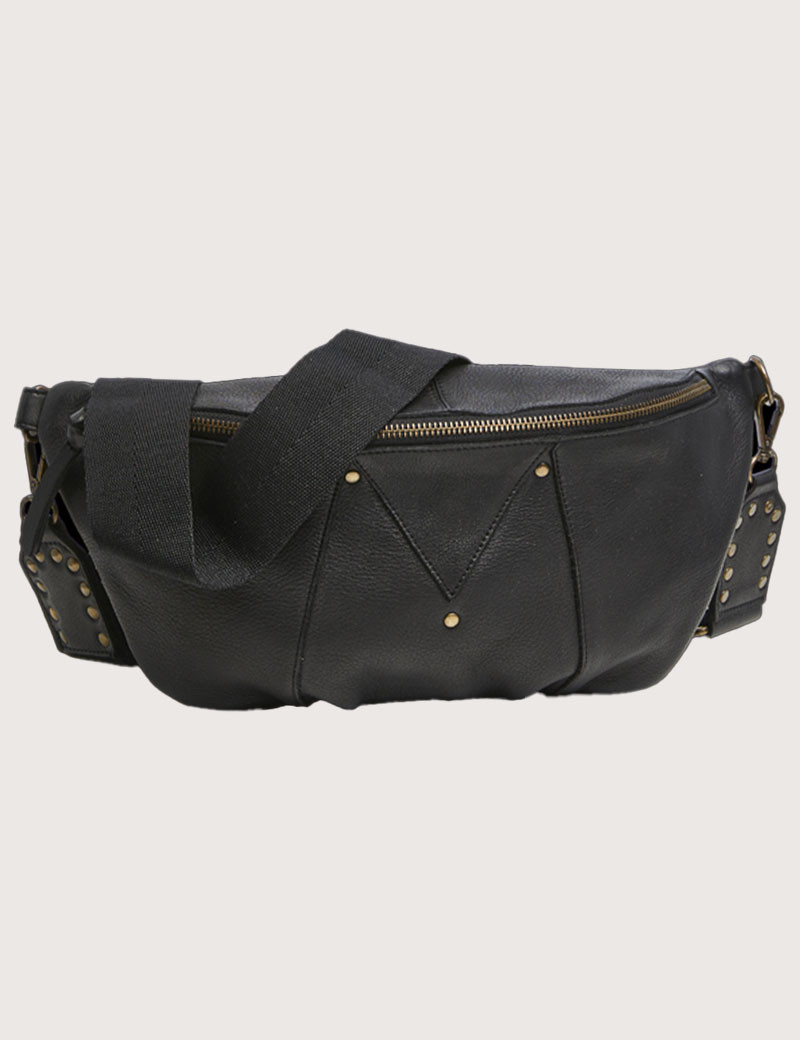 PIECES SAC BANANE EN CUIR MILLA NOIR