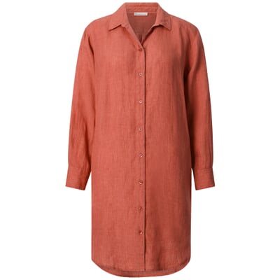 Damen-Hemdblusenkleid, Orange