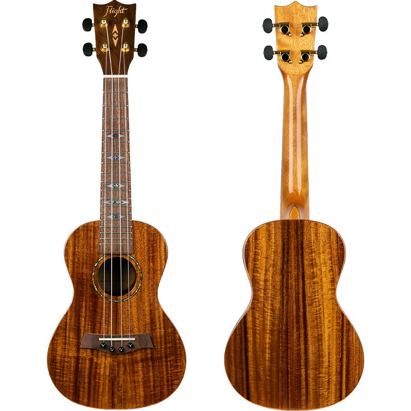 Flight Supernatural Series DUC445 Glossy Acacia concert ukelele met gigbag