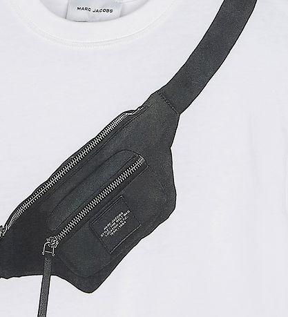 Little Marc Jacobs T-shirt - Hvid/Sort m. B?ltetaske